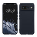 kwmobile Slim Case kompatibel mit Google Pixel 8 Hülle - Handyhülle aus Silikon in Marineblau Marineblau  