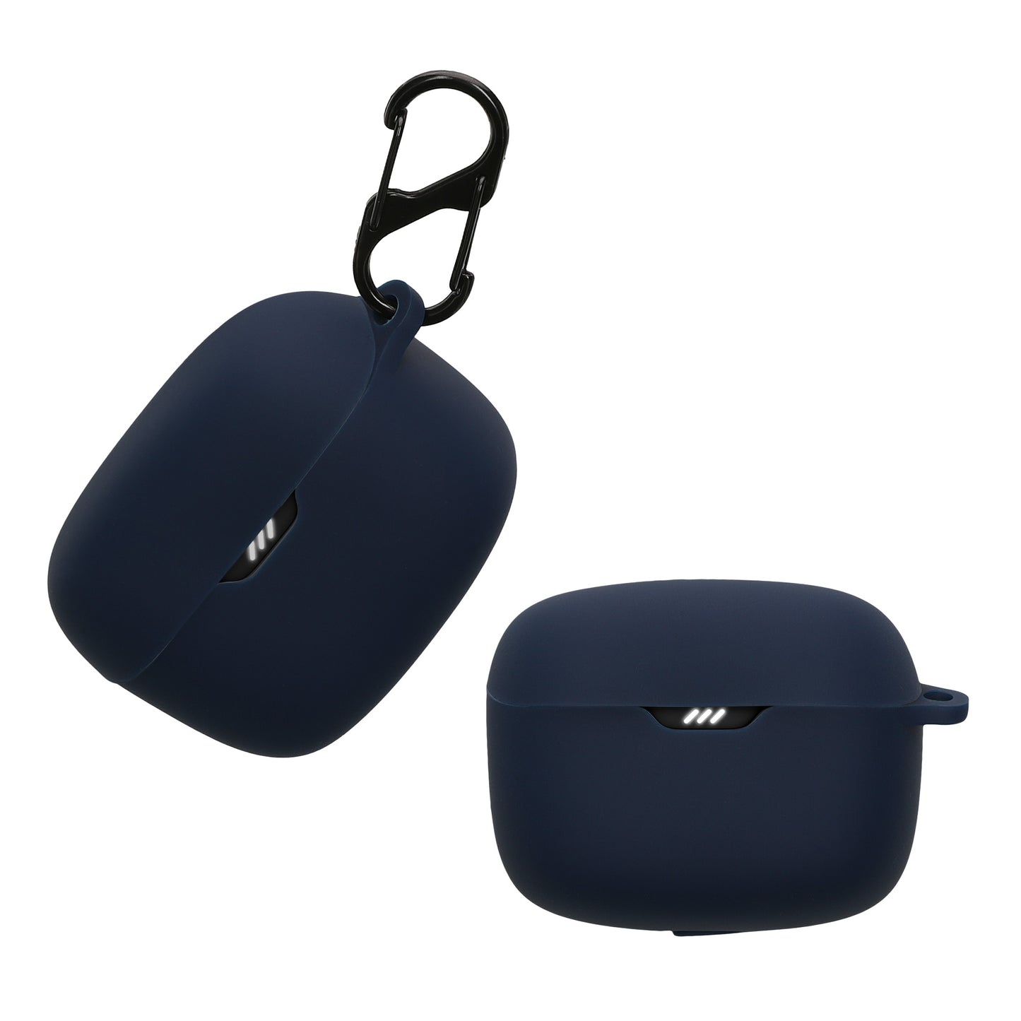 kwmobile Hülle kompatibel mit JBL Tune Buds Hülle - Kopfhörer Case - TPU Silikon Cover - Schutzhülle in Dunkelblau Dunkelblau  