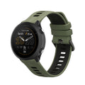 kwmobile 1x Uhrenarmband für Garmin Forerunner 965 / 955 / 945 / 745 Armband - Fitnesstracker Band Set aus TPU Silikon - Ersatzarmband Smartwatch - Dunkelgrün Schwarz Dunkelgrün  [dsg03]