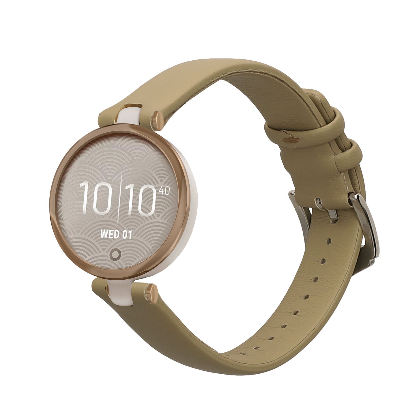 kwmobile Echtleder Uhrenarmband für Garmin Lily Sport Armband - Ersatzarmband für Fitnesstracker - Wechselarmband Smartwatch - Stone Dust Stone Dust  
