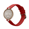 kwmobile Armband kompatibel mit Garmin Lily Sport - Echtleder Fitnesstracker Sportarmband Band Rot  