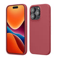 kwmobile Handyhülle für iPhone 15 Pro Hülle, für iPhone 15 Pro Case - Hülle Silikon - kabelloses Laden - Dark Rose Dark Rose  