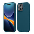 kwmobile Handyhülle für iPhone 15 Pro Max Hülle, für iPhone 15 Pro Max Case - Hülle Silikon - kabelloses Laden - Petrol matt Petrol matt  