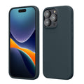 kwmobile Handyhülle für iPhone 15 Pro Max Hülle, für iPhone 15 Pro Max Case - Hülle Silikon - kabelloses Laden - Dunkler Schiefer Dunkler Schiefer  