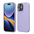 kwmobile Handyhülle für iPhone 15 Pro Max Hülle, für iPhone 15 Pro Max Case - Hülle Silikon - kabelloses Laden - Lavendel Lavendel  