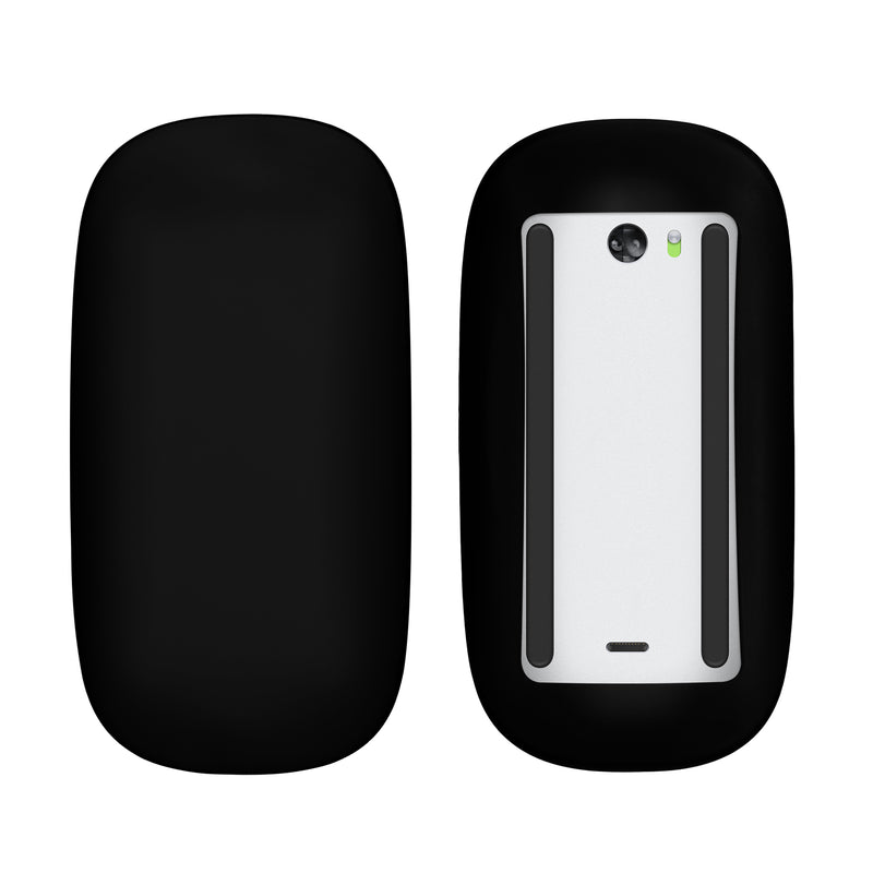 kwmobile Silikon Schutzhülle kompatibel mit Apple Magic Mouse 1 / 2 Hülle - PC Maus Cover aus softem Silikon - Schwarz matt Schwarz matt  