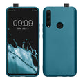 kwmobile Case kompatibel mit HONOR 9X (EU-Version) Hülle - Schutzhülle aus Silikon metallisch schimmernd - Handyhülle Metallic Karibikblau Metallic Karibikblau  