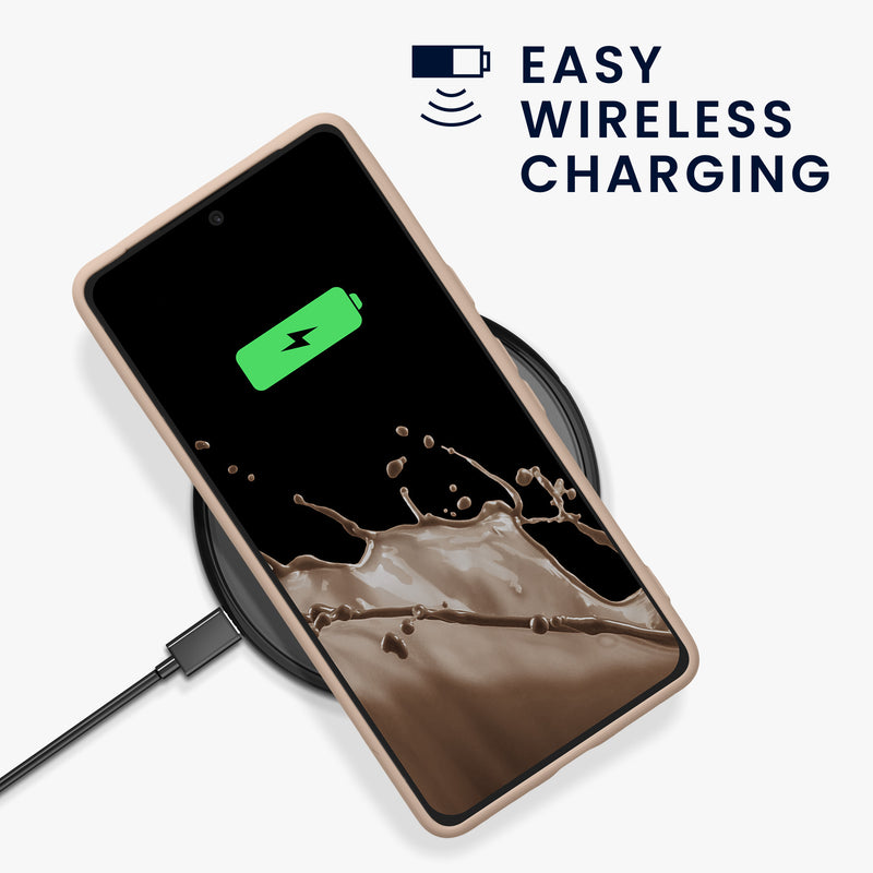 kwmobile Case Compatible with Google Pixel 7 Case Rubberized Silicone Phone Cover Protective Case for Wireless Charging