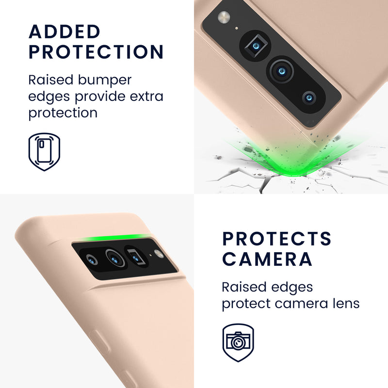 Slim Rubberized Silicone Case for Google Pixel 7 Pro in Coconut Swirl