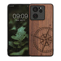 kwmobile Case Compatible with Xiaomi 13T / 13T Pro Case TPU Phone Case Compass Vintage