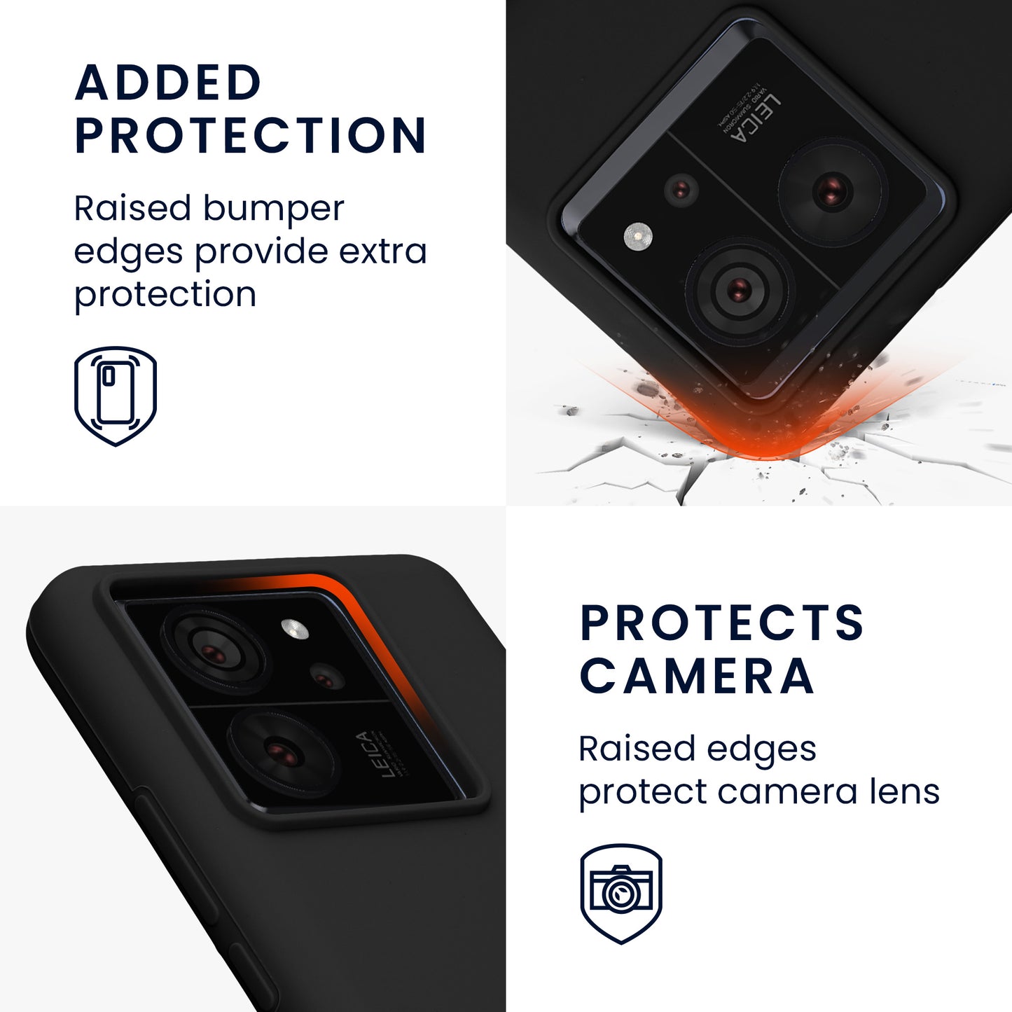 kwmobile Phone Case for Xiaomi 13T / 13T Pro Case Silicone Wireless Charging Protective Cover