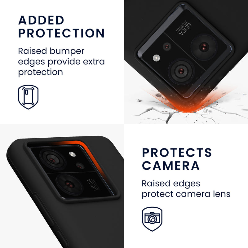 kwmobile Phone Case for Xiaomi 13T / 13T Pro Case Silicone Wireless Charging Protective Cover
