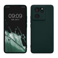 kwmobile Slim Case kompatibel mit Xiaomi 13T / 13T Pro Hülle - Handyhülle aus Silikon in Moosgrün Moosgrün  
