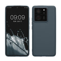 kwmobile Hülle kompatibel mit Xiaomi 13T / 13T Pro Hülle - weiches TPU Silikon Case - Cover geeignet für kabelloses Laden - Dunkler Schiefer Dunkler Schiefer  