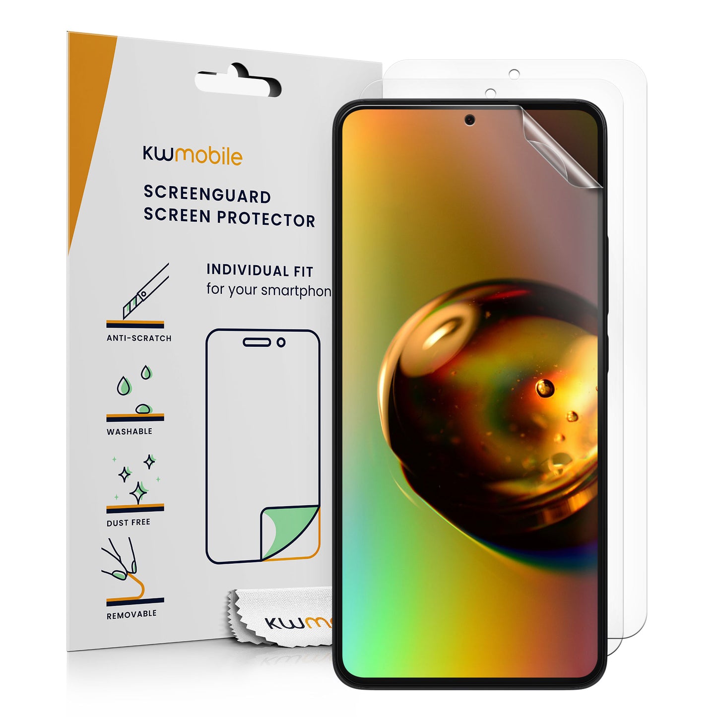 kwmobile 3x Displayschutzfolie kompatibel mit Xiaomi 13T / 13T Pro Folie - klare Schutzfolien Set in transparent Transparent  