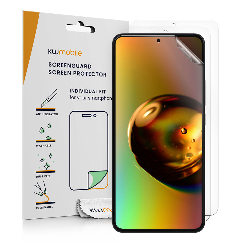 kwmobile 3x Displayschutzfolie kompatibel mit Xiaomi 13T / 13T Pro Folie - klare Schutzfolien Set in transparent Transparent  