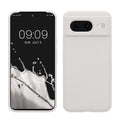 kwmobile Handyhülle für Google Pixel 8 Hülle, für Pixel 8 Case - Hülle Silikon - kabelloses Laden - Weiß matt Weiß matt  