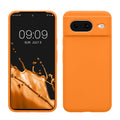kwmobile Handyhülle für Google Pixel 8 Hülle, für Pixel 8 Case - Hülle Silikon - kabelloses Laden - Fruity Orange Fruity Orange  