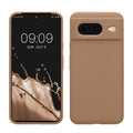 kwmobile Handyhülle für Google Pixel 8 Hülle, für Pixel 8 Case - Hülle Silikon - kabelloses Laden - Cappuccino Cappuccino  