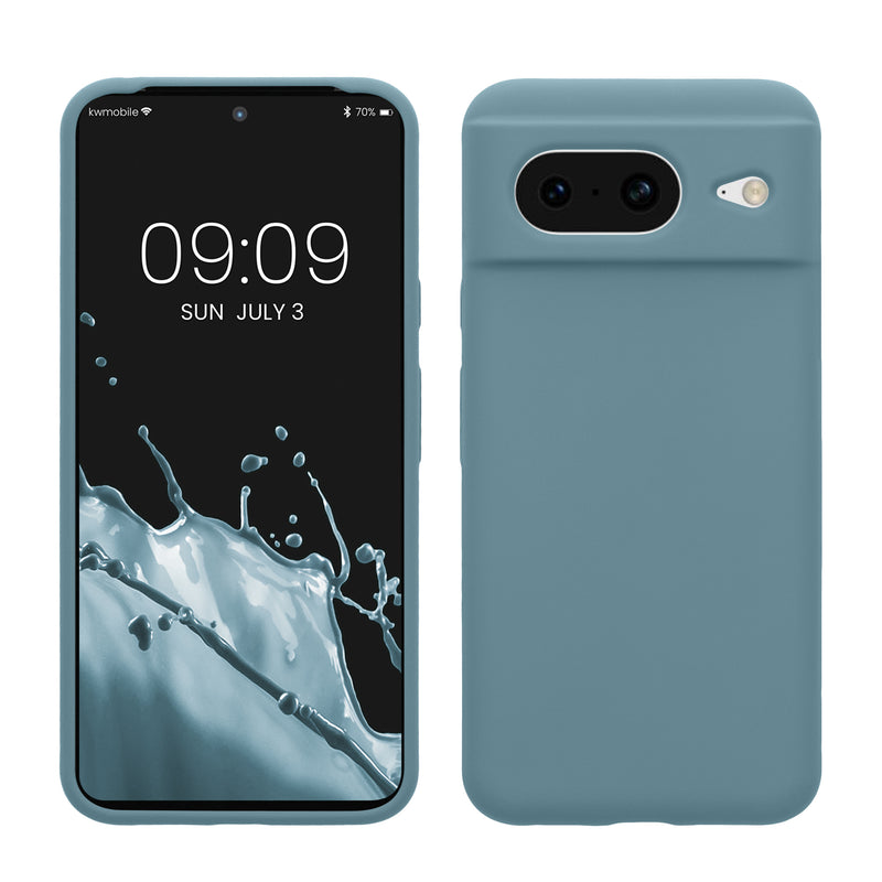 kwmobile Handyhülle für Google Pixel 8 Hülle, für Pixel 8 Case - Hülle Silikon - kabelloses Laden - Antique Stone Antique Stone  