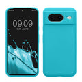 kwmobile Handyhülle für Google Pixel 8 Hülle, für Pixel 8 Case - Hülle Silikon - kabelloses Laden - Cool Glacier Cool Glacier  