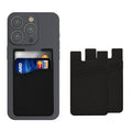 kwmobile 3x Stick-on Card Holder for Credit Cards - Holder - 5.7 x 9.8 cm - for up to 4 Cards or Cash - Wallet