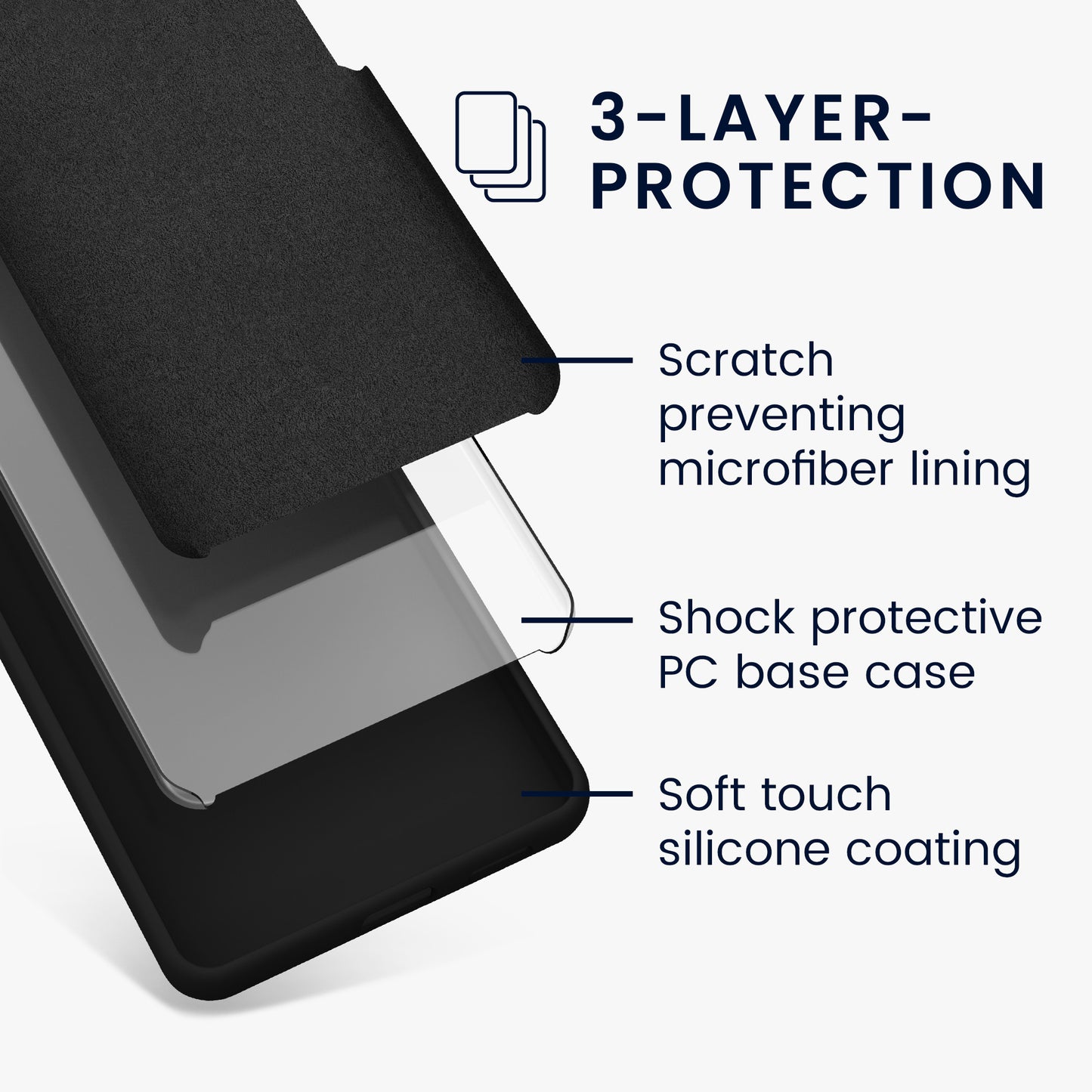 kwmobile Phone Case for Xiaomi Redmi Note 13 Pro+ 5G / Redmi Note 13 Pro Plus 5G - Silicone Case - Wireless Charging - Protective Cover