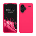 kwmobile Hülle kompatibel mit Xiaomi Redmi Note 13 Pro+ 5G / Redmi Note 13 Pro Plus 5G Hülle - Silikon Handy Case - Handyhülle weiche Oberfläche - kabelloses Laden - Neon Pink Neon Pink  