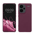 kwmobile Hülle kompatibel mit Xiaomi Redmi Note 13 Pro+ 5G / Redmi Note 13 Pro Plus 5G Hülle - weiches TPU Silikon Case - Cover geeignet für kabelloses Laden - Bordeaux Violett Bordeaux Violett  