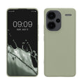 kwmobile Hülle kompatibel mit Xiaomi Redmi Note 13 Pro+ 5G / Redmi Note 13 Pro Plus 5G Hülle - weiches TPU Silikon Case - Cover geeignet für kabelloses Laden - Graugrün Graugrün  