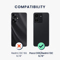 kwmobile Phone Case for Xiaomi Poco C65 / Redmi 13C - Wireless Charging - Protective Cover