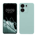 kwmobile Slim Case kompatibel mit Xiaomi Poco C65 / Redmi 13C Hülle - Handyhülle aus Silikon in Cool Mint Cool Mint  