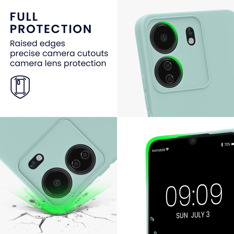 kwmobile Slim Case Compatible with Xiaomi Poco C65 / Redmi 13C - Silicone Phone Case