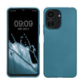 kwmobile Case kompatibel mit Xiaomi Poco C65 / Redmi 13C Hülle - Schutzhülle aus Silikon metallisch schimmernd - Handyhülle Metallic Karibikblau Metallic Karibikblau  