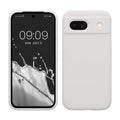 kwmobile Handyhülle für Google Pixel 8a Hülle, für Pixel 8a Case - Hülle Silikon - kabelloses Laden - Weiß matt Weiß matt  