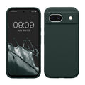kwmobile Handyhülle für Google Pixel 8a Hülle, für Pixel 8a Case - Hülle Silikon - kabelloses Laden - Moosgrün Moosgrün  