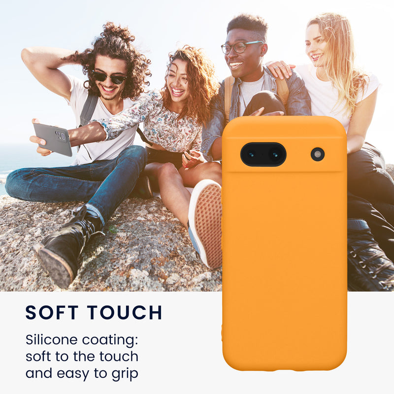 kwmobile Phone Case for Google Pixel 8a Case - Soft Silicone Phone Cover - Protective Shell