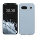kwmobile Handyhülle kompatibel mit Google Pixel 8a Hülle - Handy Case aus weichem Silikon in Hellblau matt Hellblau matt  