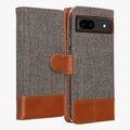 kwmobile Wallet Case Compatible with Google Pixel 8a - Case with Stand - Phone Cover Card Slots