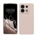 kwmobile Handyhülle kompatibel mit Xiaomi Redmi Note 13 Pro 5G / Poco X6 5G Hülle - Handy Case aus weichem Silikon in Coconut Swirl Coconut Swirl  