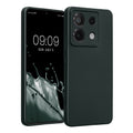kwmobile Handyhülle kompatibel mit Xiaomi Redmi Note 13 Pro 5G / Poco X6 5G Hülle - weiche Silikon Case metallisch schimmernd in Metallic Petrol Metallic Petrol  