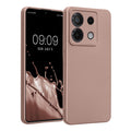 kwmobile Handyhülle kompatibel mit Xiaomi Redmi Note 13 Pro 5G / Poco X6 5G Hülle - weiche Silikon Case metallisch schimmernd in Metallic Arctic Berry Metallic Arctic Berry  