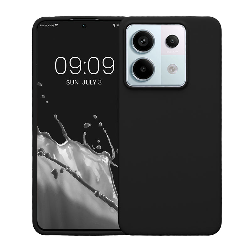 kwmobile Phone Case for Xiaomi Redmi Note 13 Pro 5G / Poco X6 5G - Silicone Case - Wireless Charging - Protective Cover