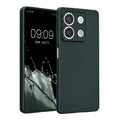 kwmobile Handyhülle kompatibel mit Xiaomi Redmi Note 13 5G Hülle - weiche Silikon Case metallisch schimmernd in Metallic Petrol Metallic Petrol  