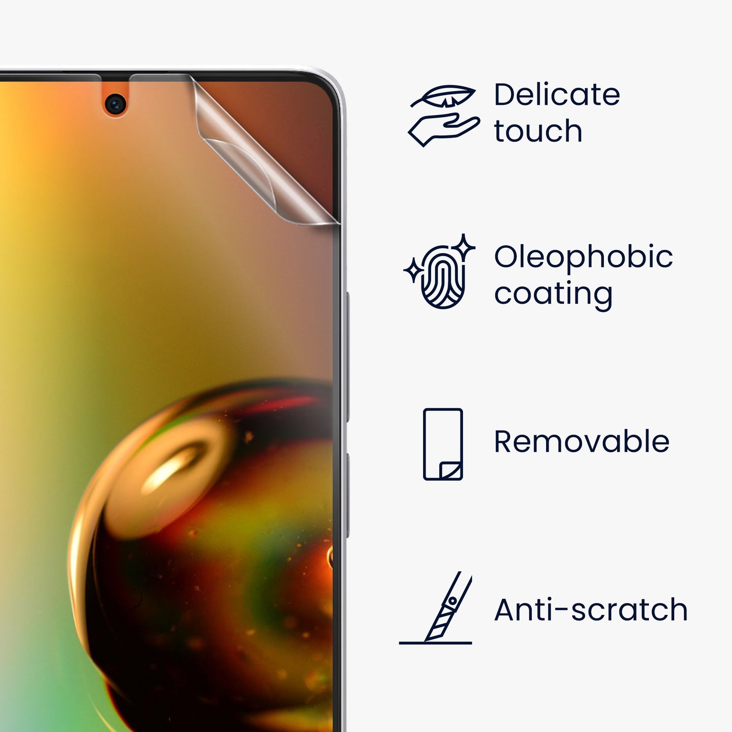 3x Crystal Clear Screen Protector for Xiaomi Redmi Note 13 5G