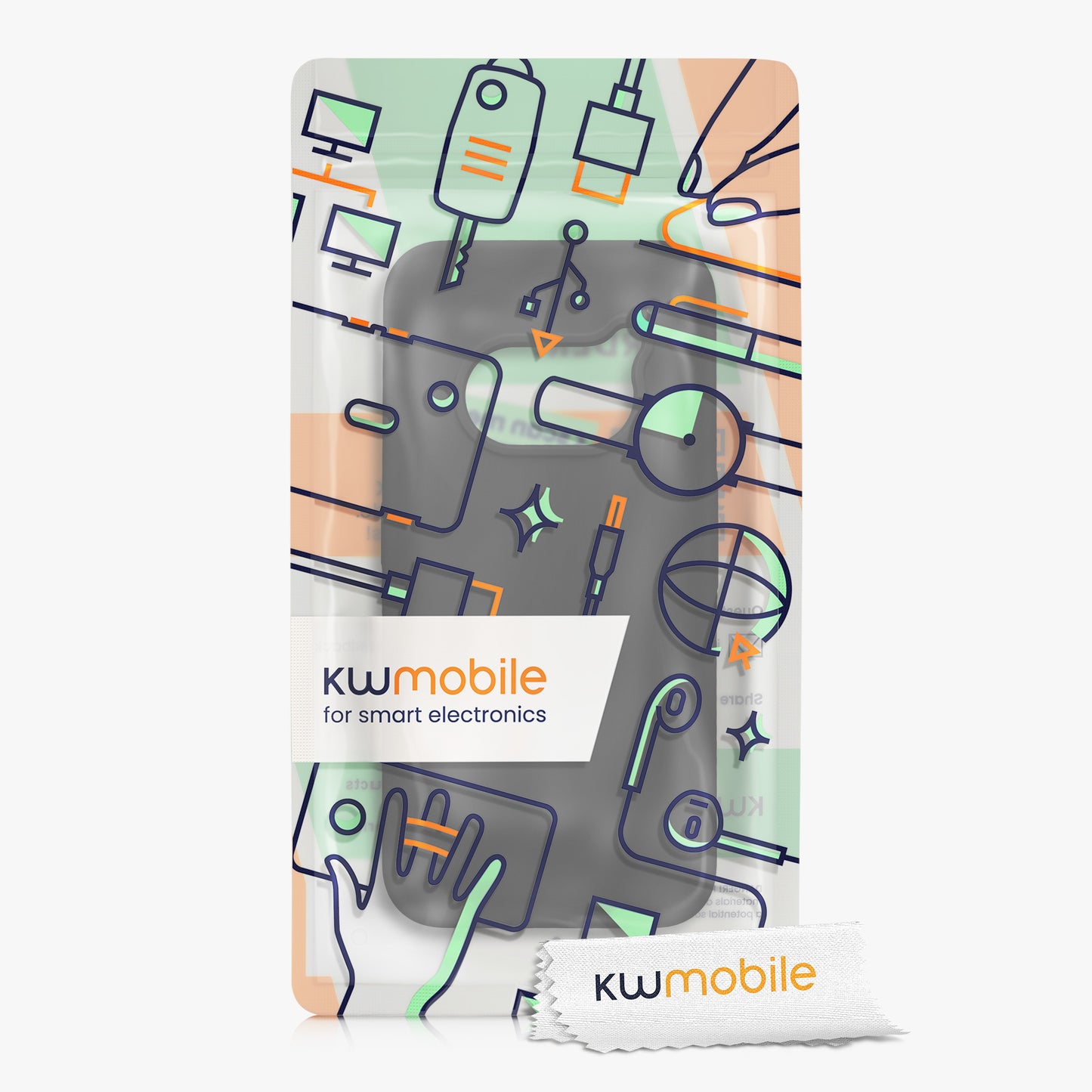kwmobile Phone Case for Nothing Phone 2a / Phone 2a Plus - Silicone Case - Wireless Charging - Protective Cover