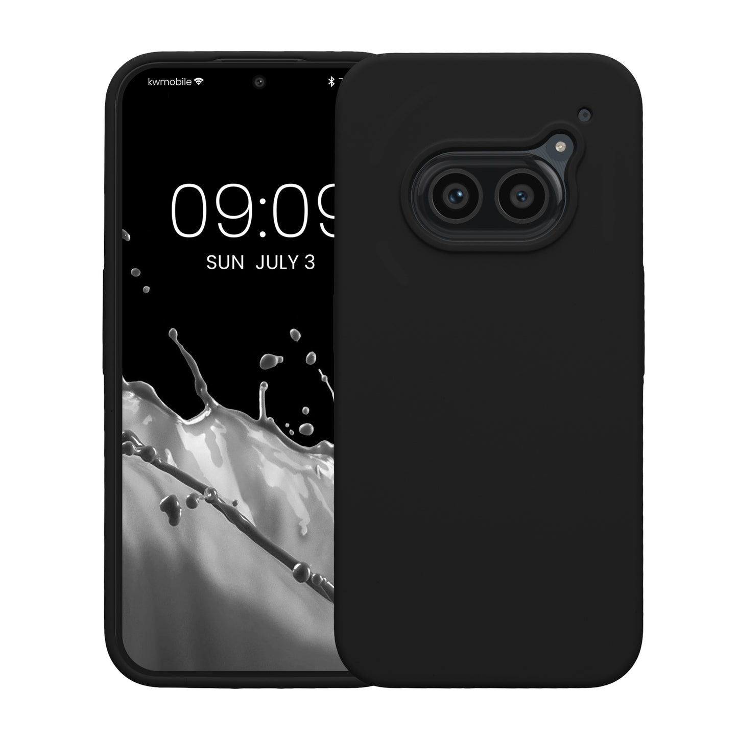 kwmobile Phone Case for Nothing Phone 2a / Phone 2a Plus - Silicone Case - Wireless Charging - Protective Cover