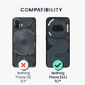 kwmobile Phone Case for Nothing Phone 2a / Phone 2a Plus - Silicone Case - Wireless Charging - Protective Cover