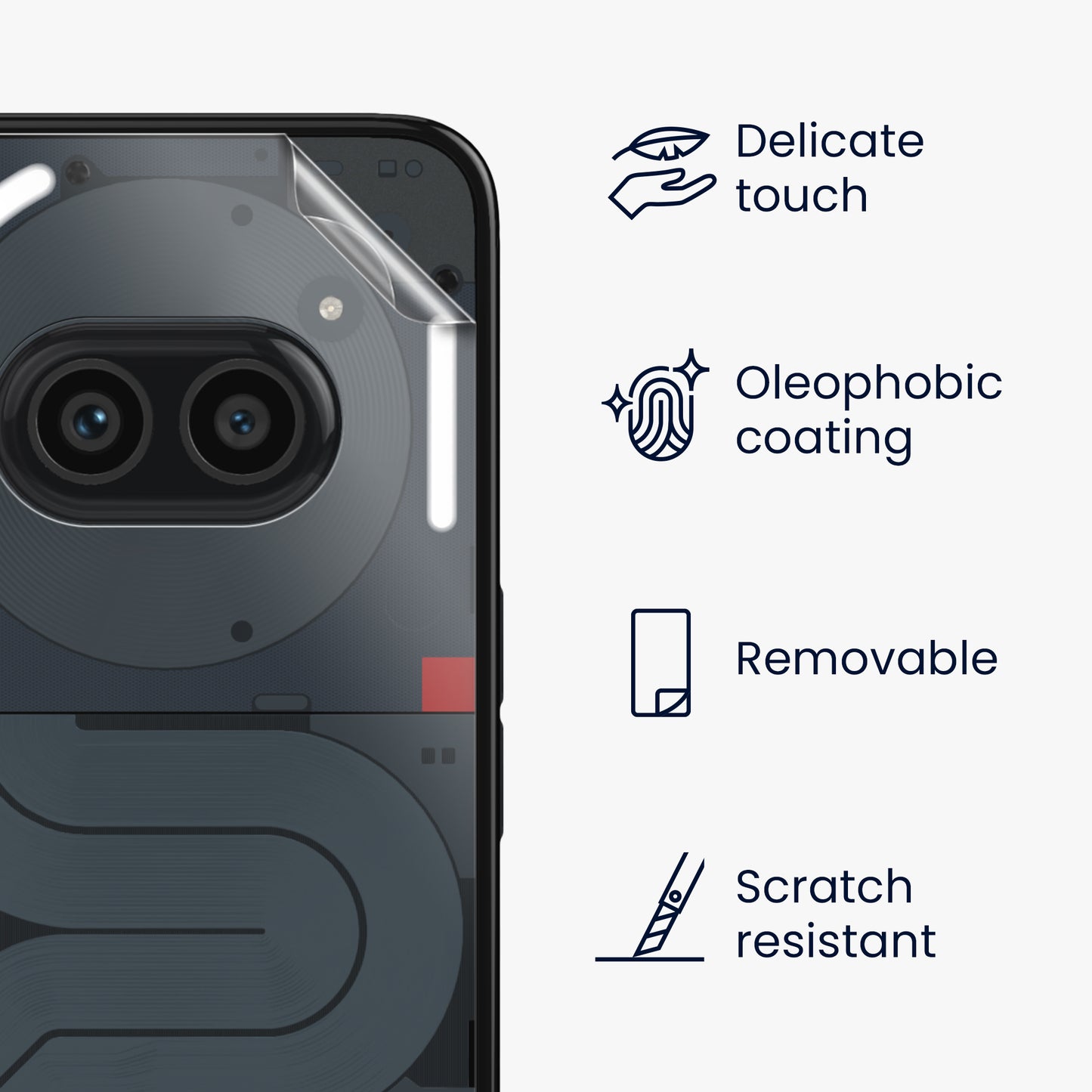 Rear Protector Film compatible with Nothing Phone 2a / Phone 2a Plus