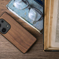 Wooden Case with TPU Bumper for Xiaomi Redmi Note 13 Pro 4G Walnut Wood